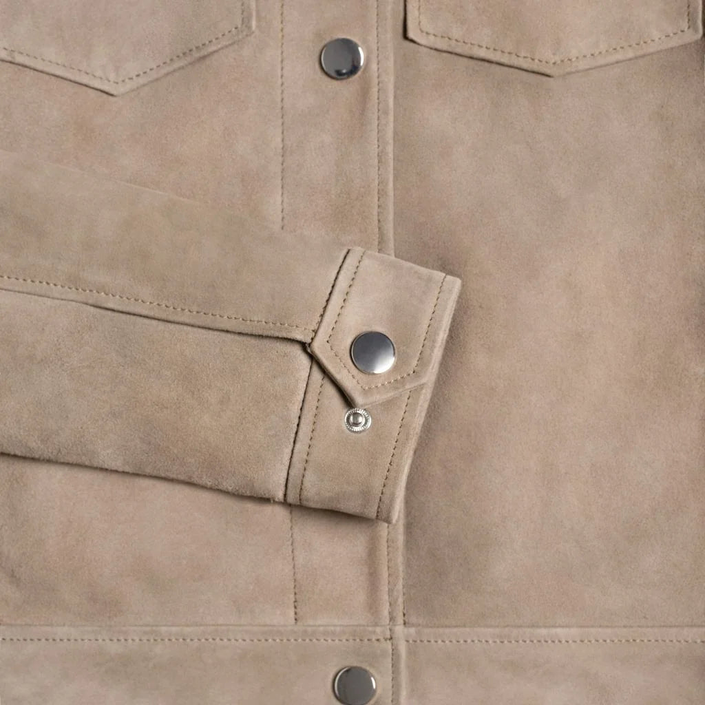 Suede Western Jacket | Taupe