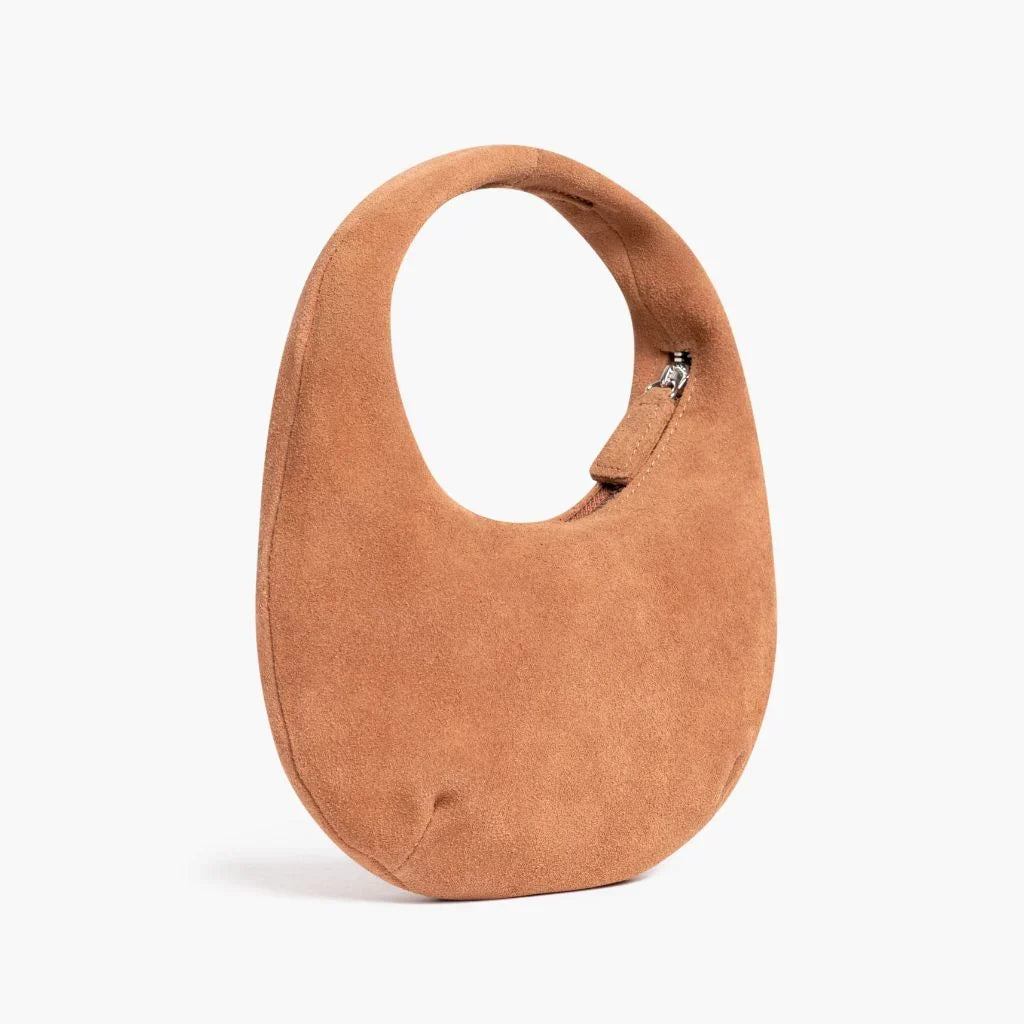Mini Crescent | Tan Suede