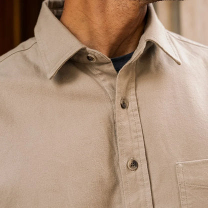 Solid Shirt | Taupe