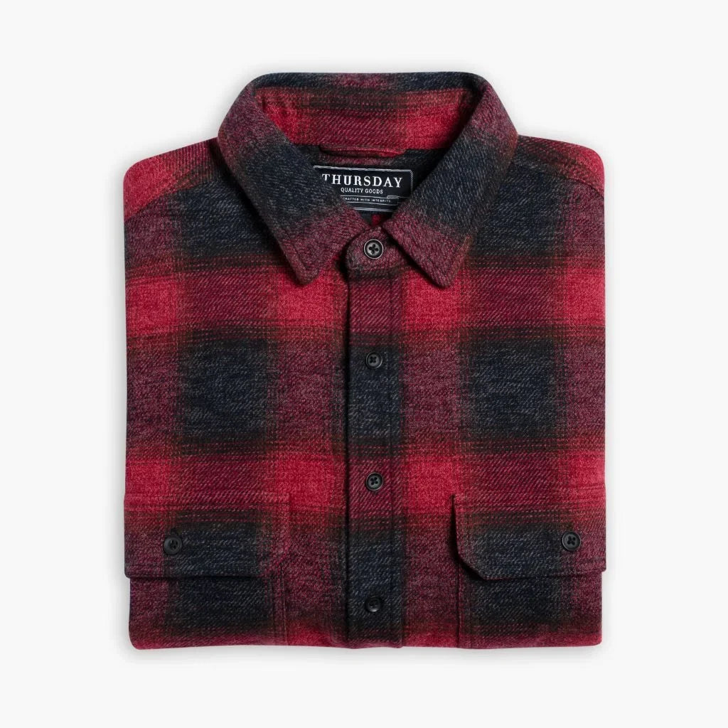 Summit Flannel Shirt | Red