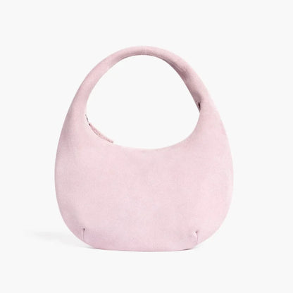 Mini Crescent | Pink Suede