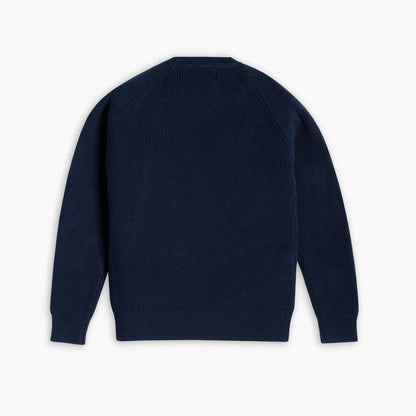 Ribbed Crewneck Sweater | Navy