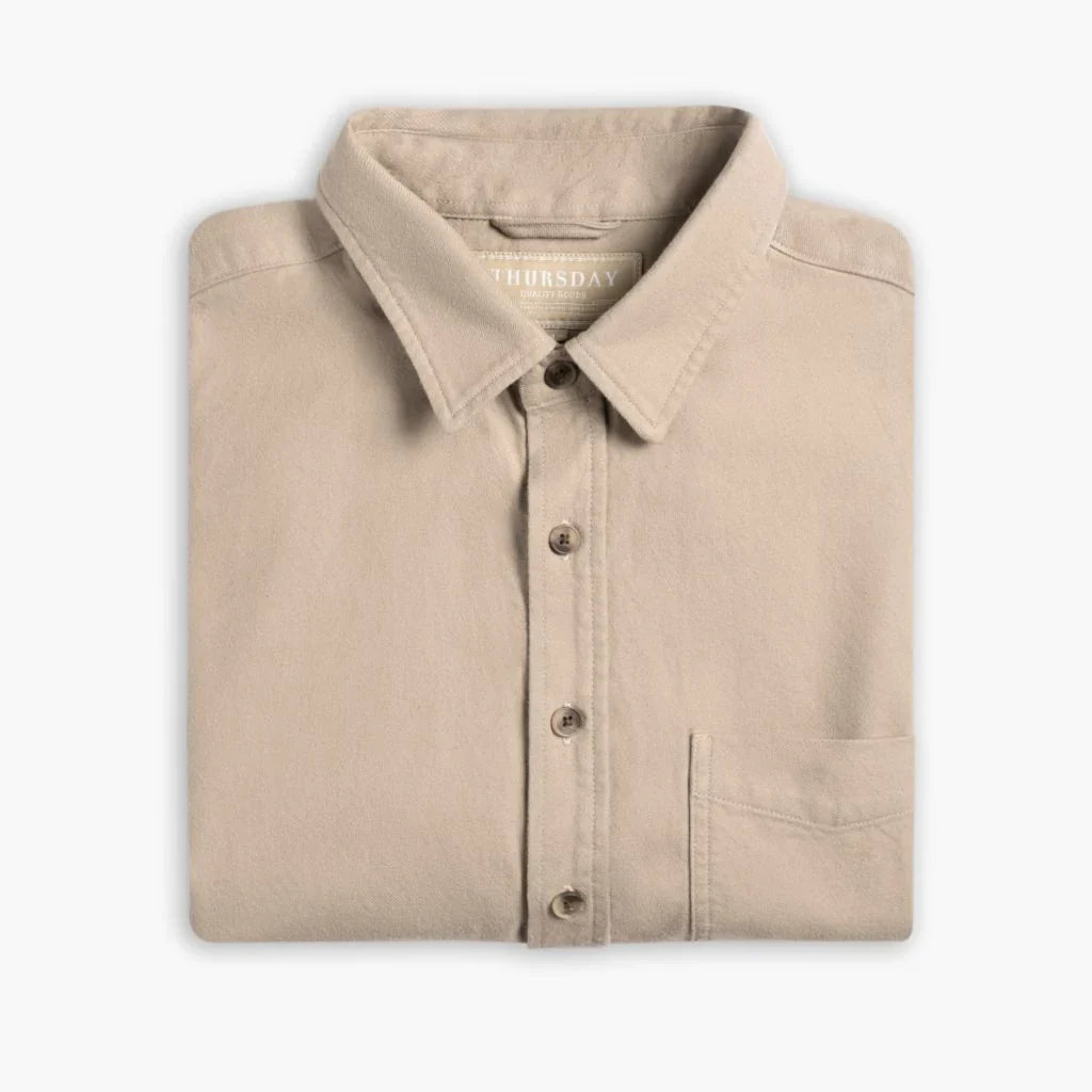 Solid Shirt | Taupe