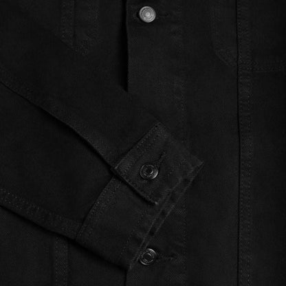 [W] Denim Trucker Jacket | Pitch Black