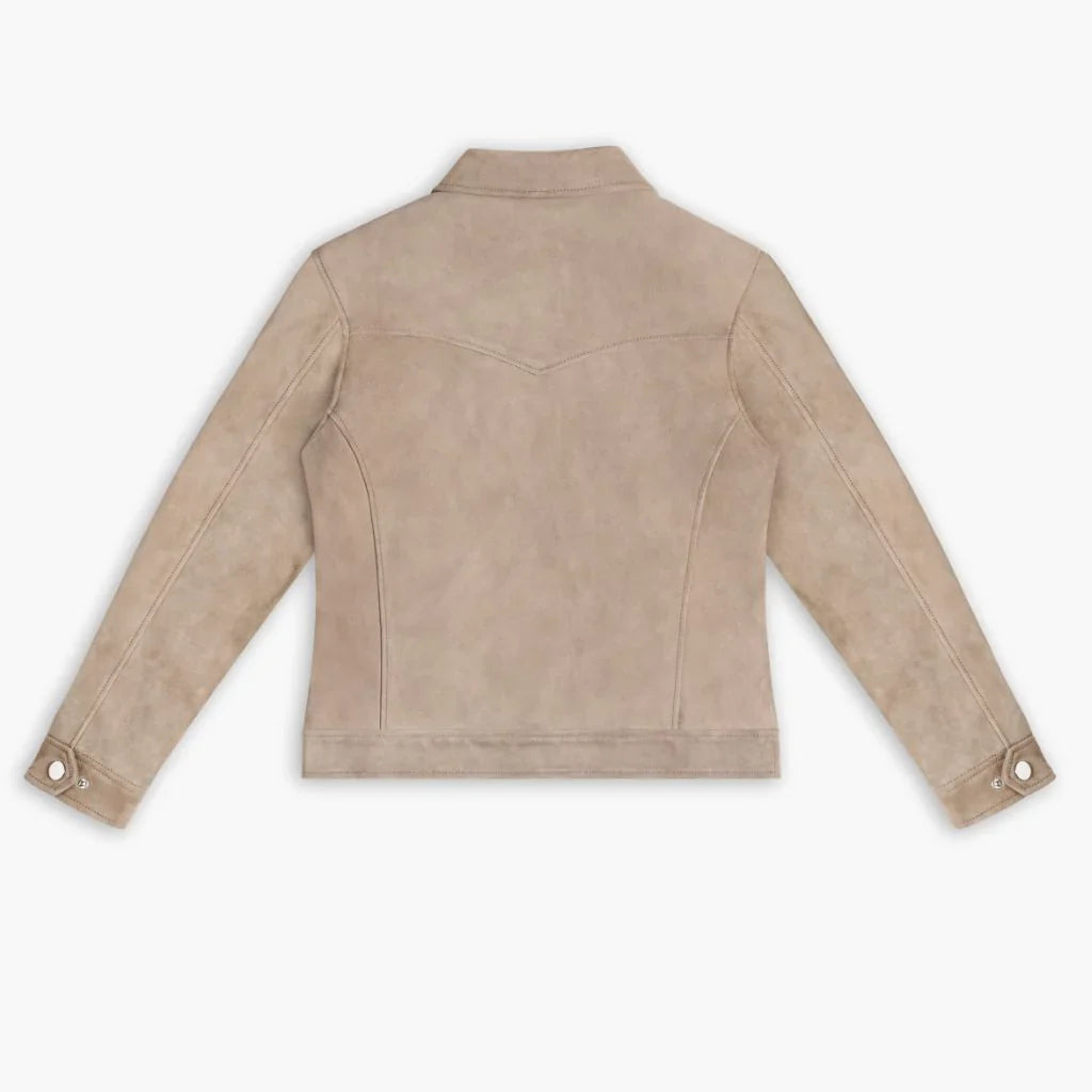 Suede Western Jacket | Taupe