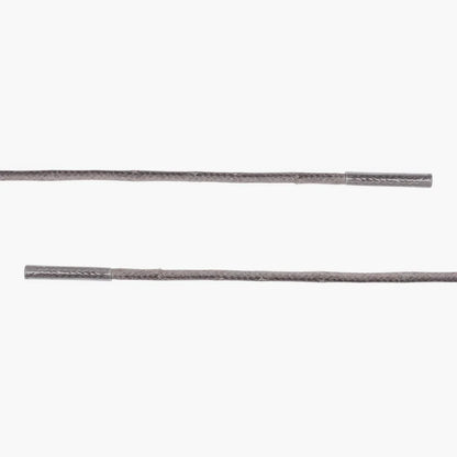 Round Waxed Cotton Laces | Grey