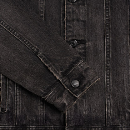 Denim Trucker Jacket | Faded Black