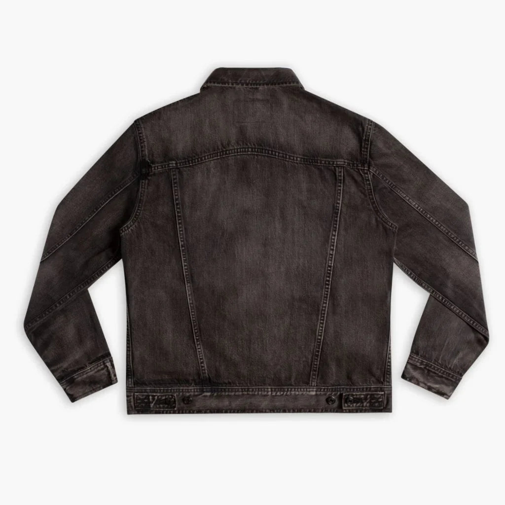 Denim Trucker Jacket | Faded Black