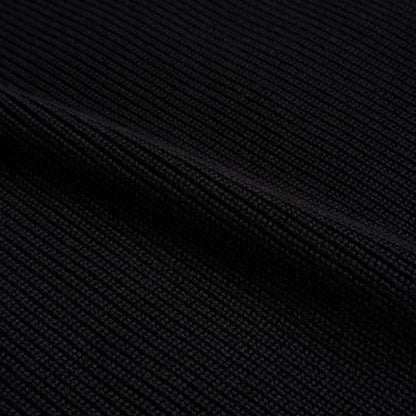 Ribbed Crewneck Sweater | Black