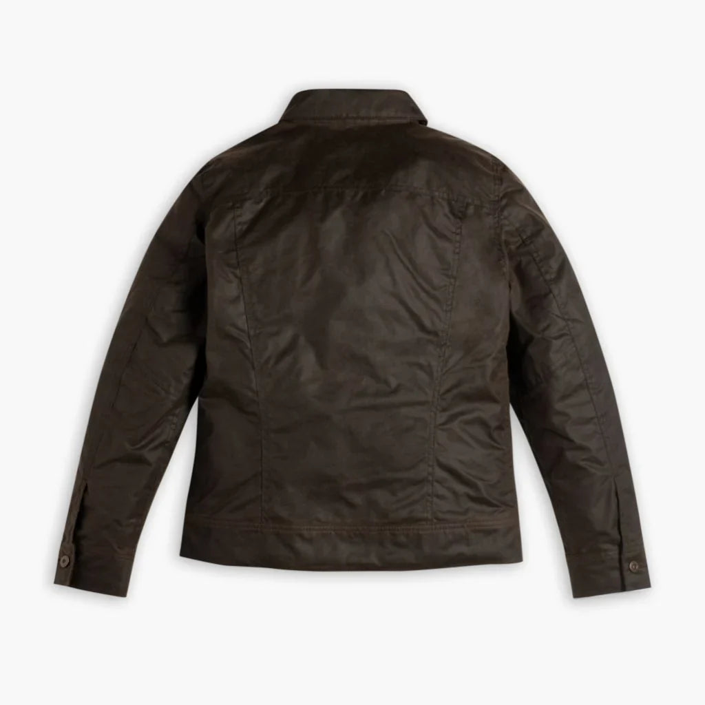 Waxed Canvas Field Jacket | Dark Olive