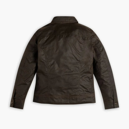 Waxed Canvas Field Jacket | Dark Olive