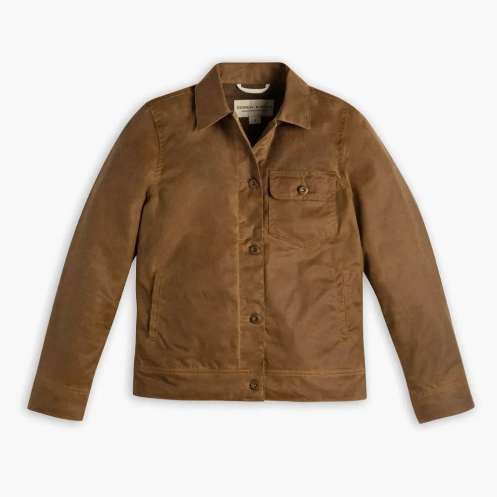 Waxed Canvas Field Jacket | Khaki
