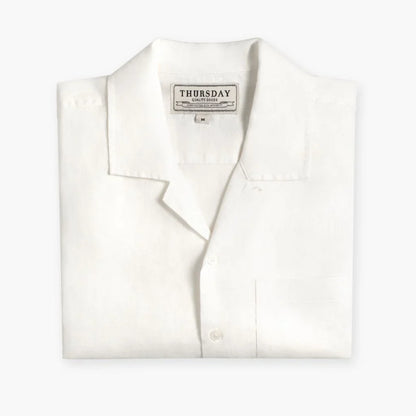 Linen Camp Shirt | White