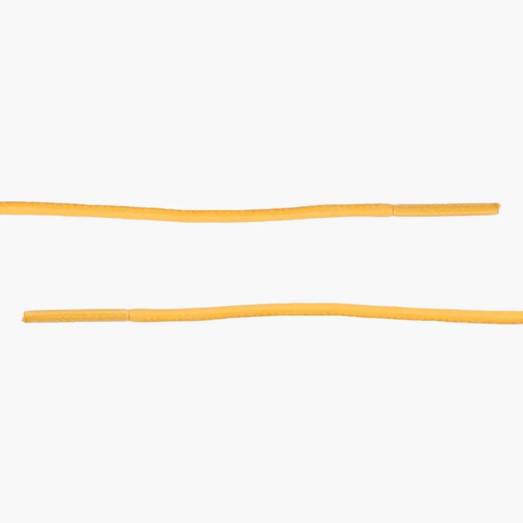 Round Waxed Cotton Laces | Yellow