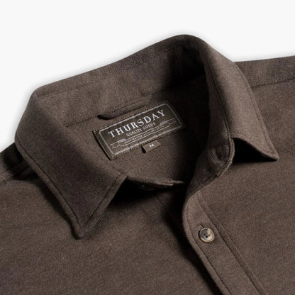 Everyday Button-Down Shirt | Brown (Two Pocket)