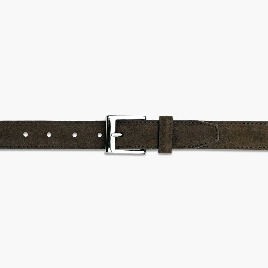 Men's Classic Leather Belt | Dark Olive Suede