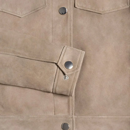 Suede Western Jacket | Taupe