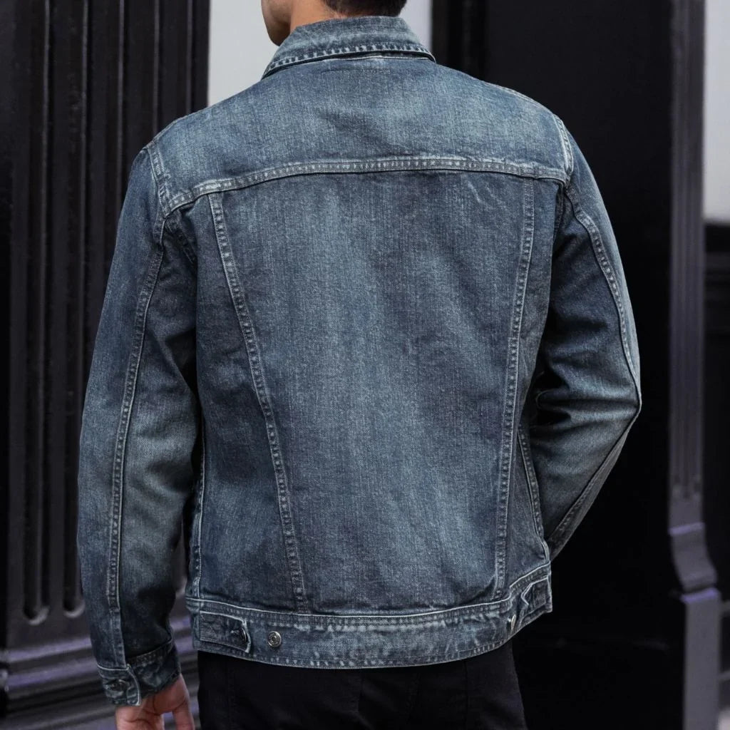 Denim Trucker Jacket | Faded Indigo