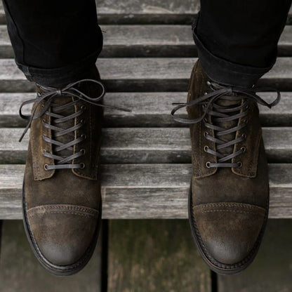 Captain | Dark Olive Suede
